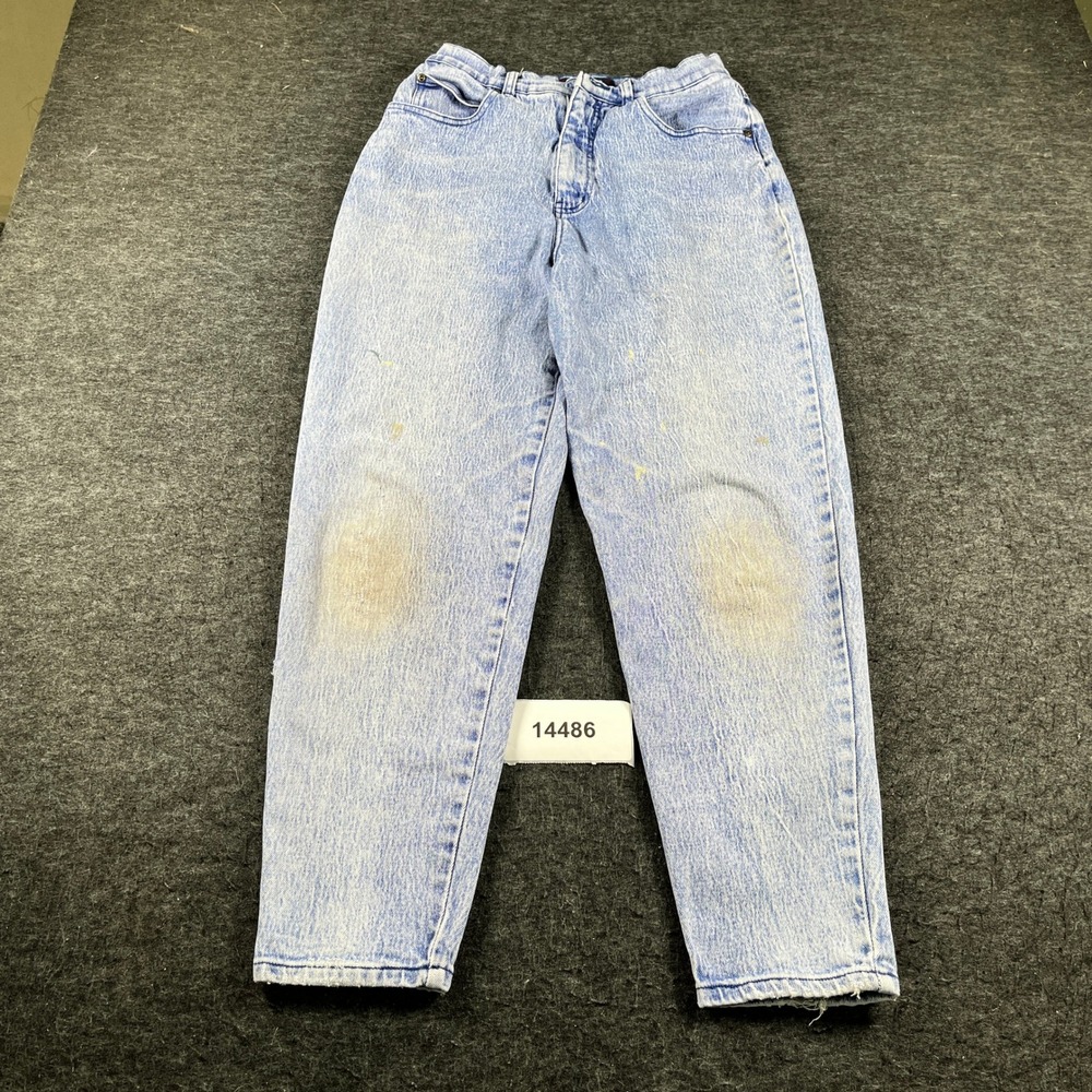 L.A. Blues Jeans Women 14 Blue Good Vintage Acid Wash High Rise Mom Tapered